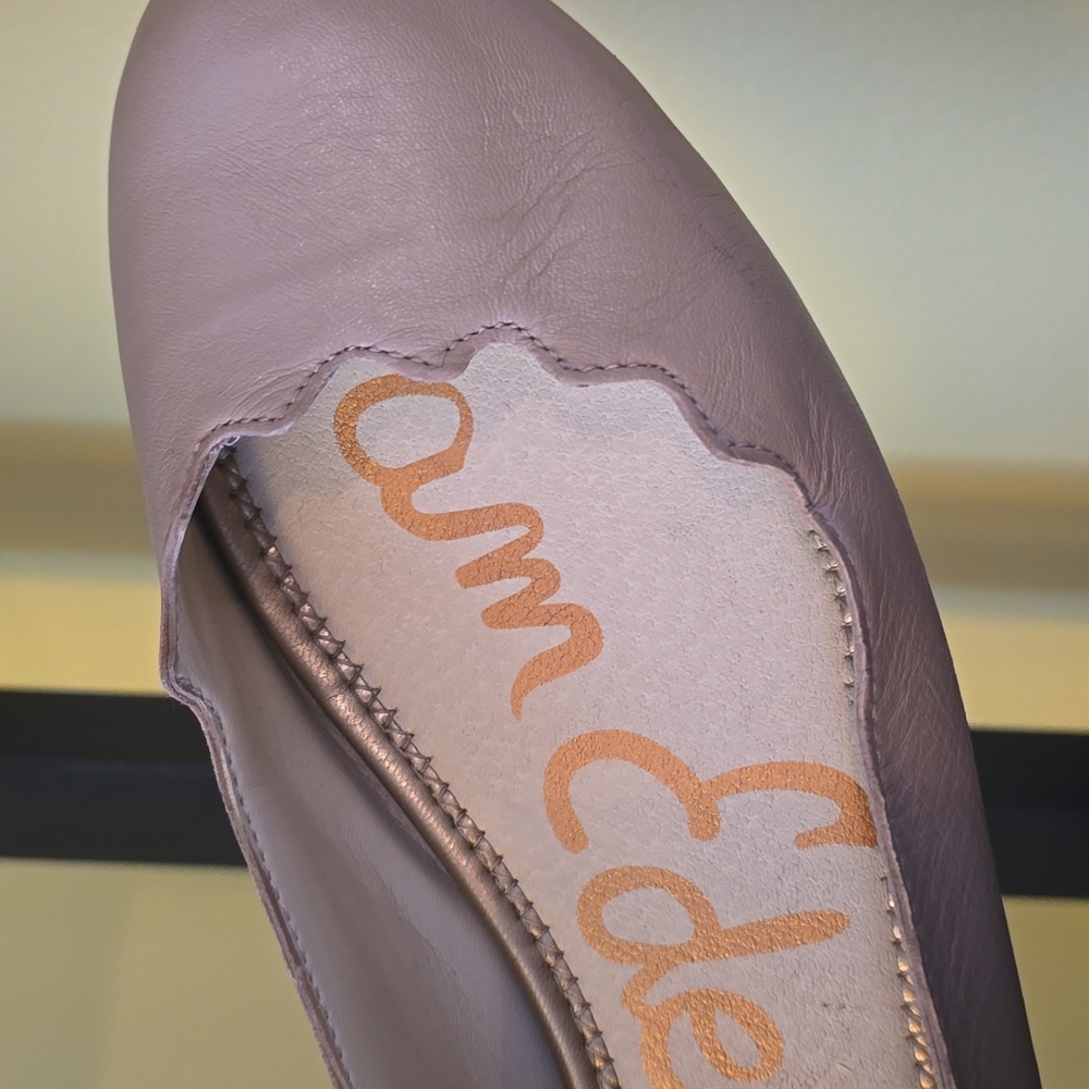 Sam Edelman Cream Scalloped Flats Sz 8